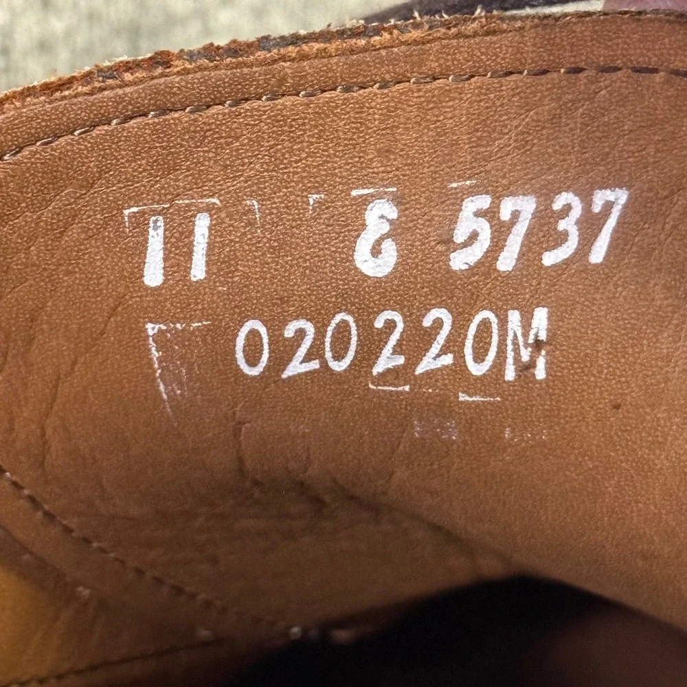 Allen Edmonds Port Washington Brown Leather Cap Toe Oxford Dress Shoes Mens 11 E